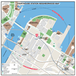 MBTA Courthouse Neighborhood Map